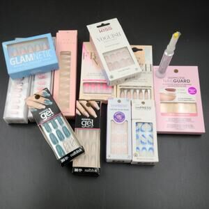 Lot of 11 Artificial Nail Kits Plus Nail Guards & Glue **ALL NEW**